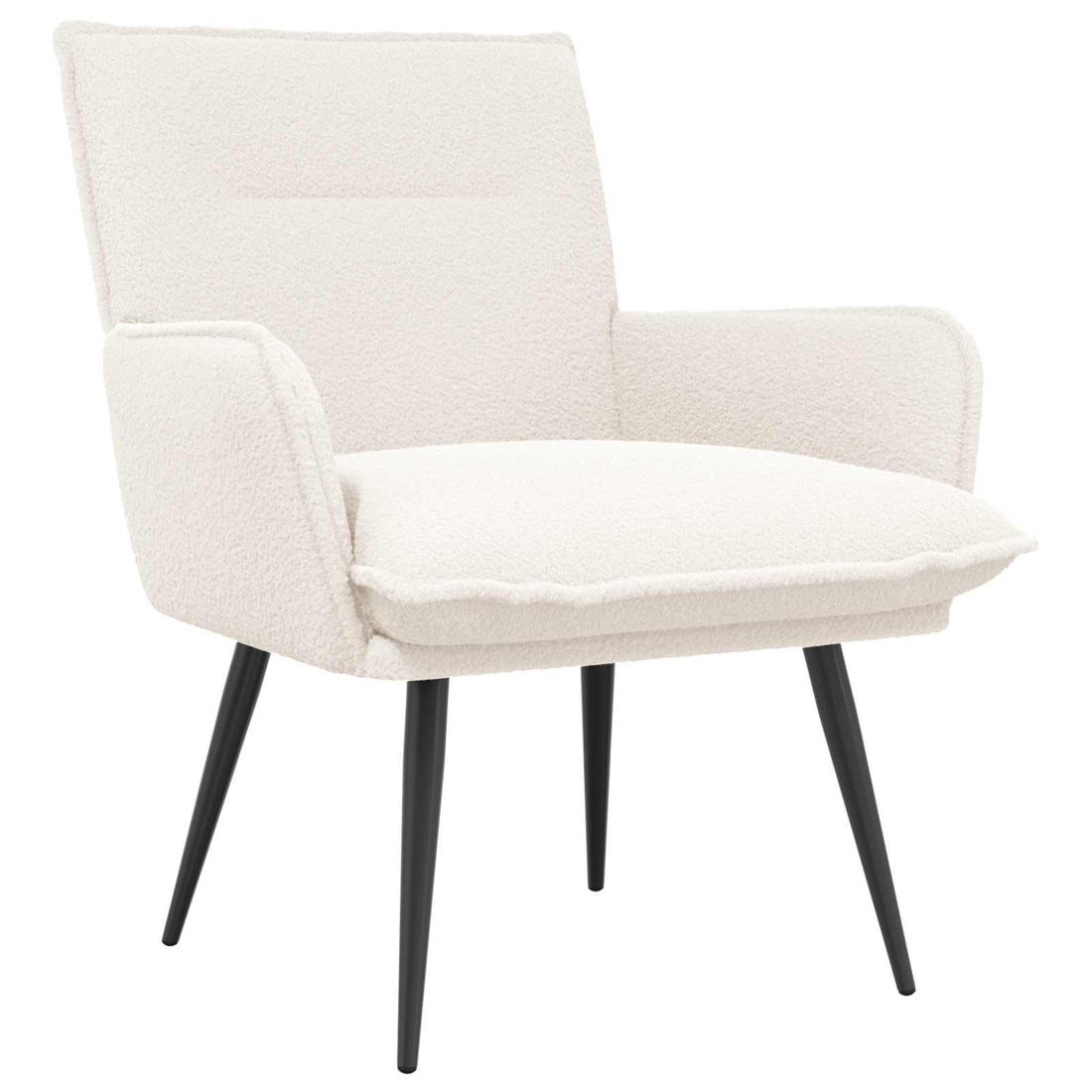 vidaXL Sillón Crema Bouclé