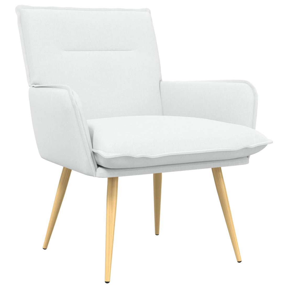vidaXL Sillón Blanco Tela