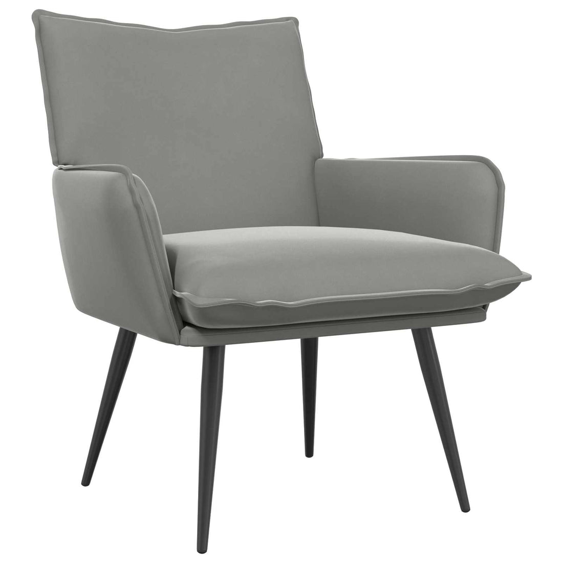 vidaXL Sillón Gris Claro Terciopelo
