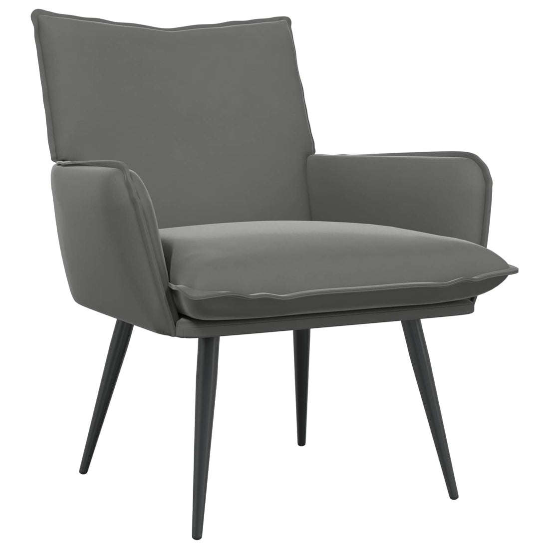 vidaXL Sillón Gris oscuro Terciopelo