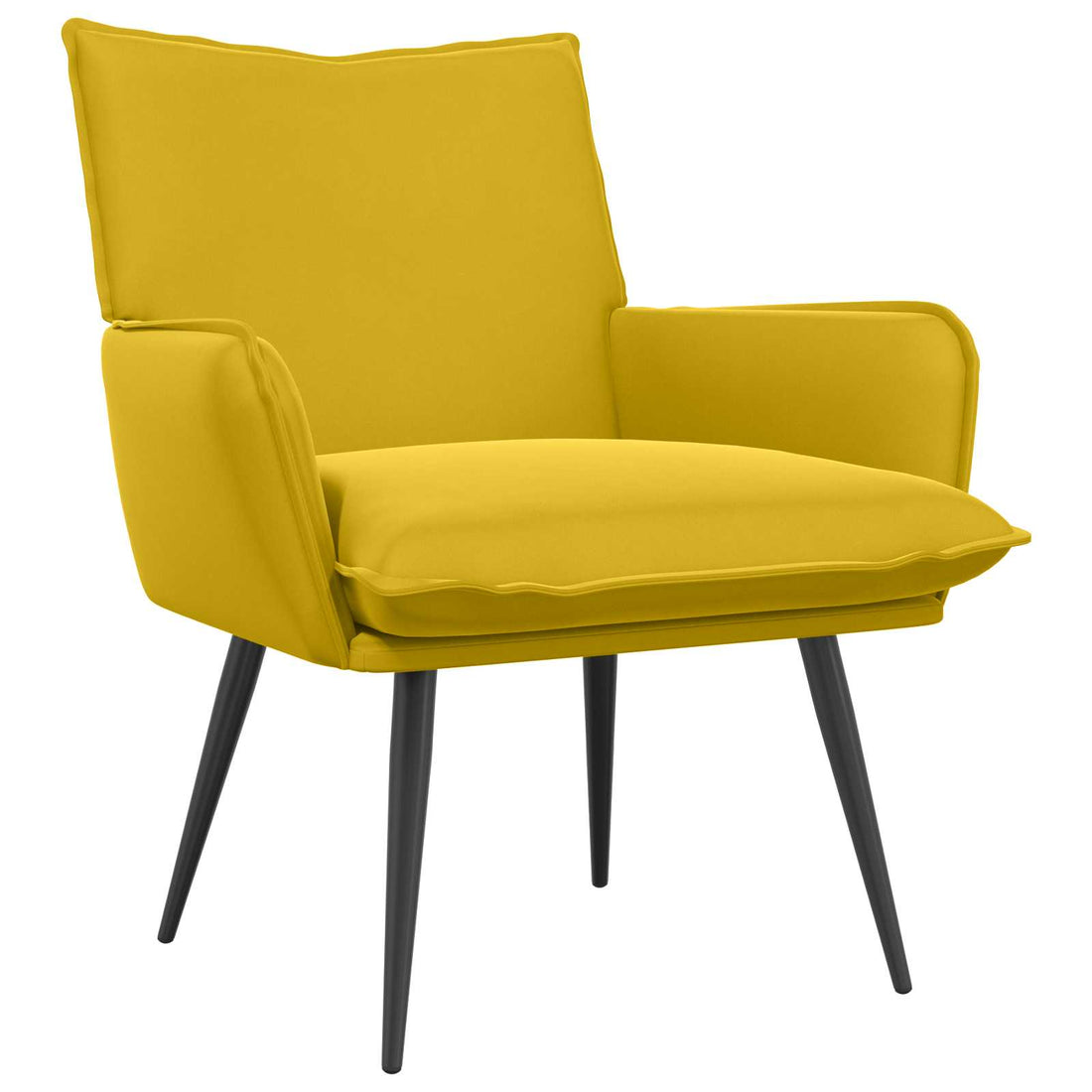 vidaXL Sillón Amarillo Terciopelo