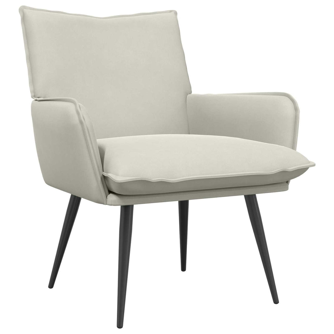 vidaXL Sillón Crema Terciopelo