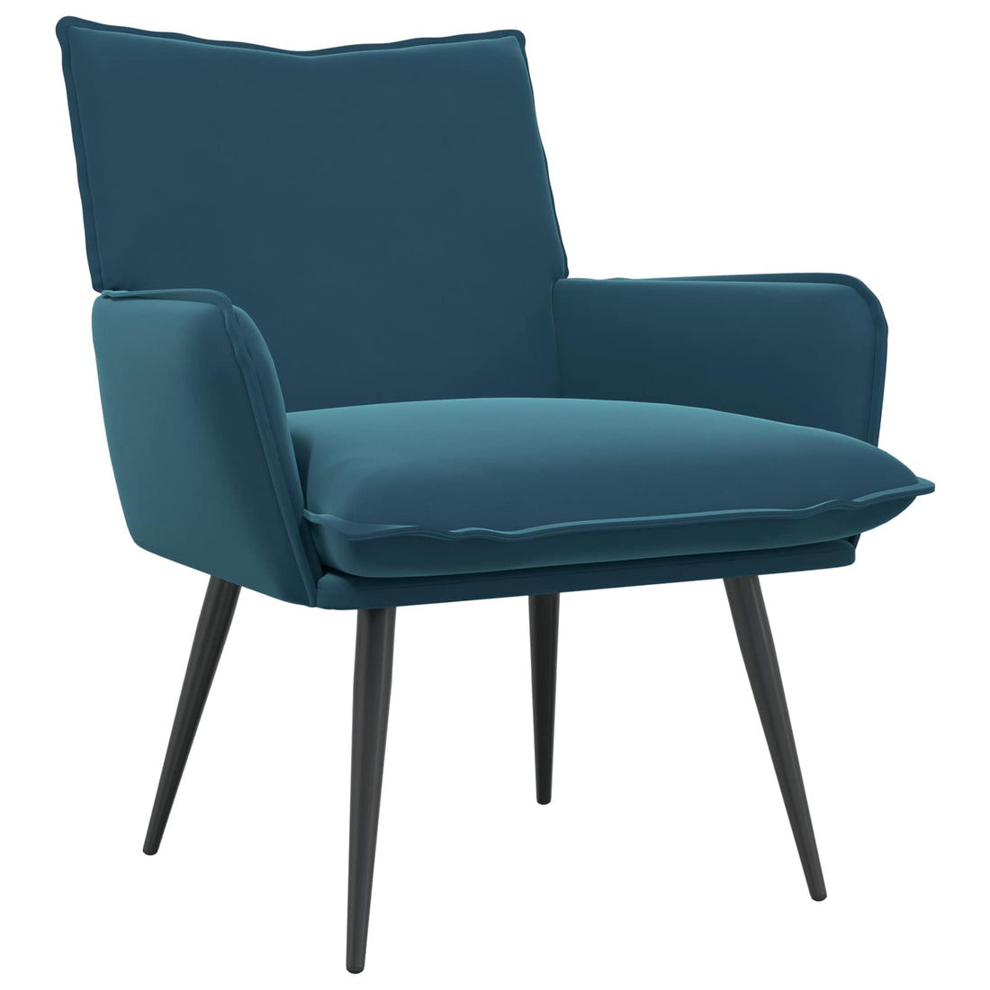 vidaXL Sillón Azul Terciopelo