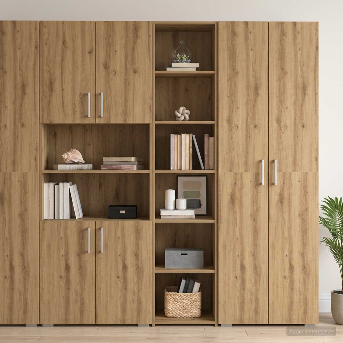 vidaXL Aparador Roble artisan 40 x 41 x 185 cm Madera de ingeniería