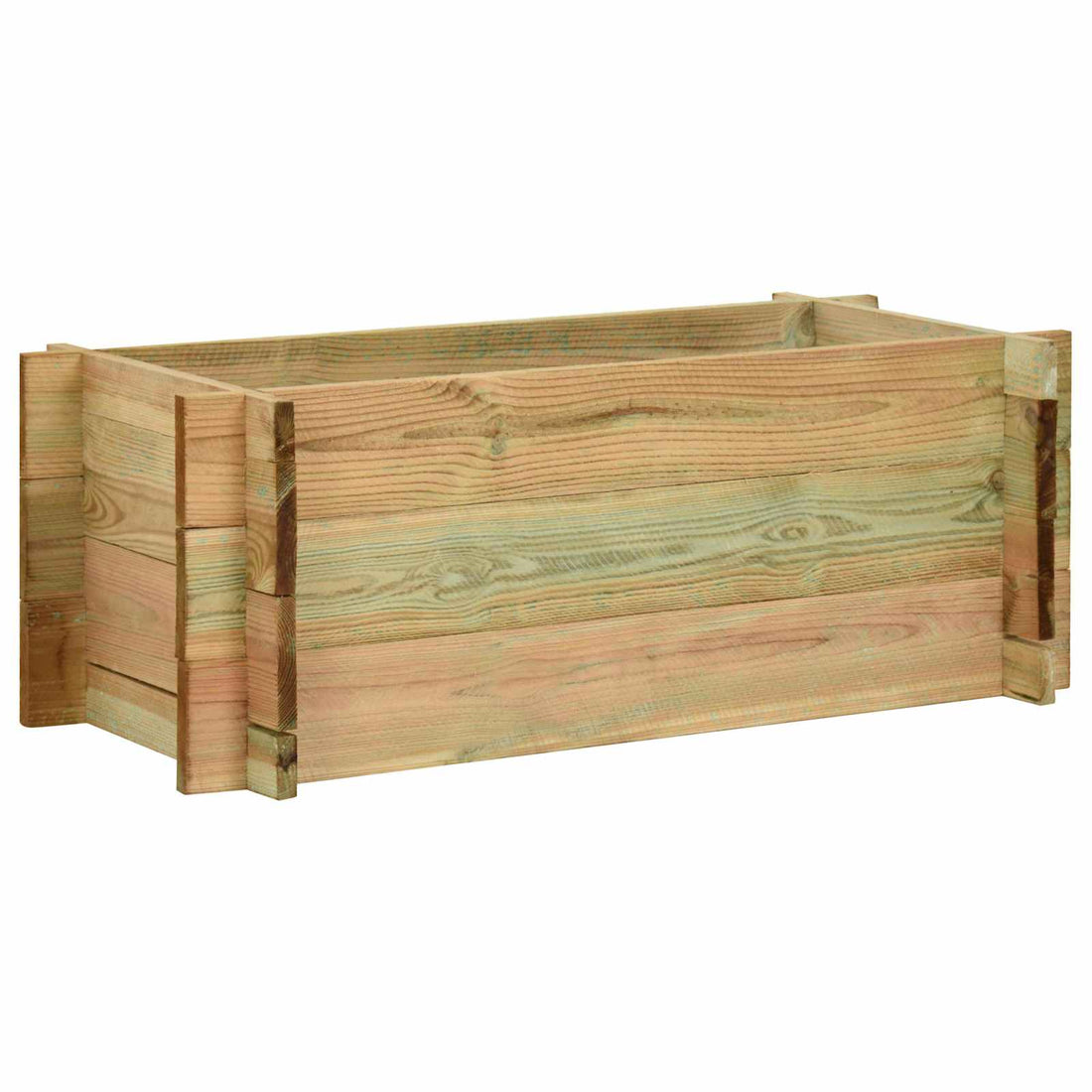 vidaXL Cama Elevada de Verduras para Jardín Verde 120 x 80 x 32 cm