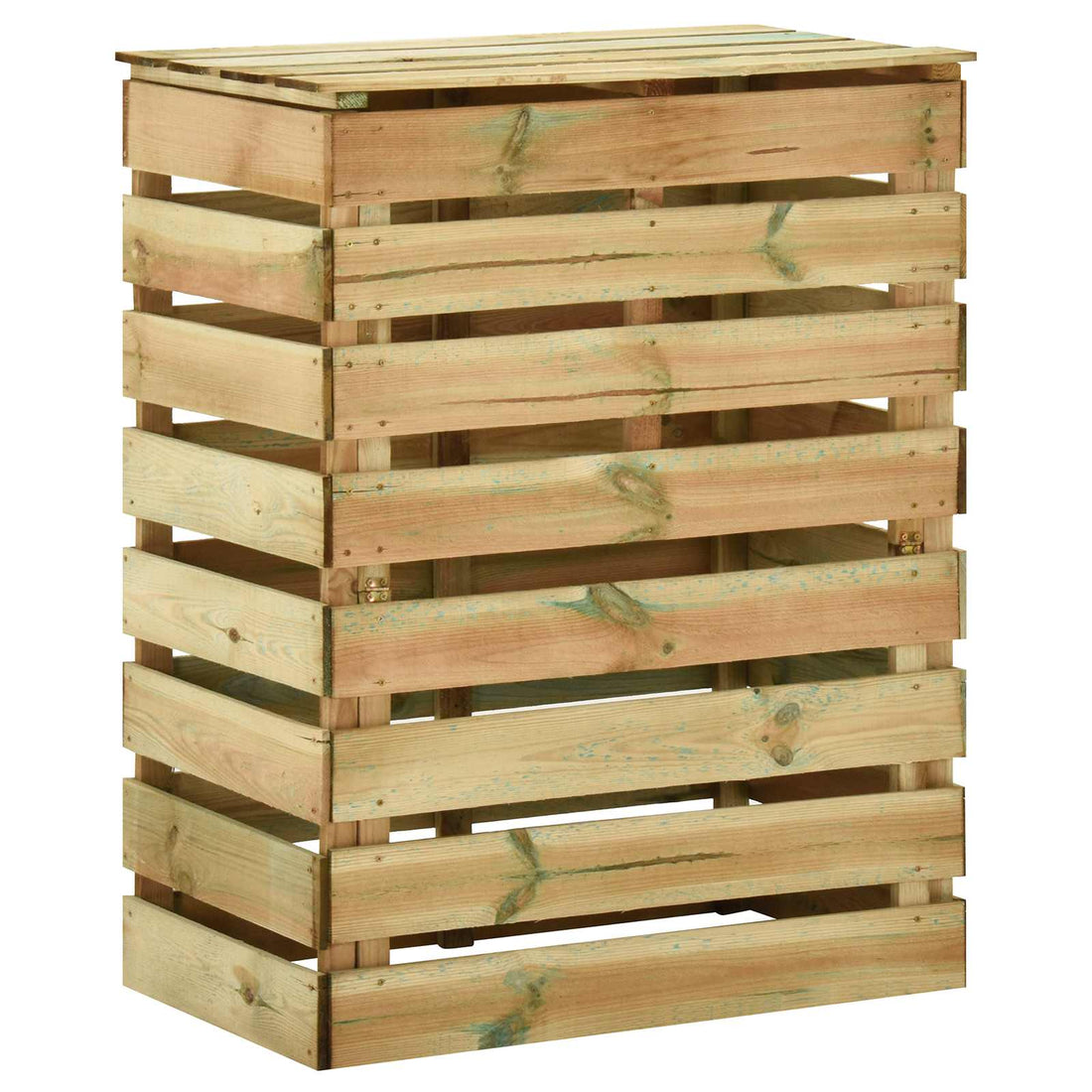 vidaXL Compostador de jardín laminado Verde 106 x 58 x 110 cm