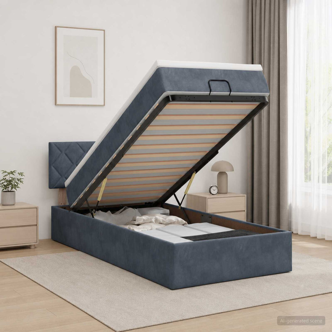 vidaXL Cama otomana con colchón Gris oscuro 80 x 200 cm Terciopelo