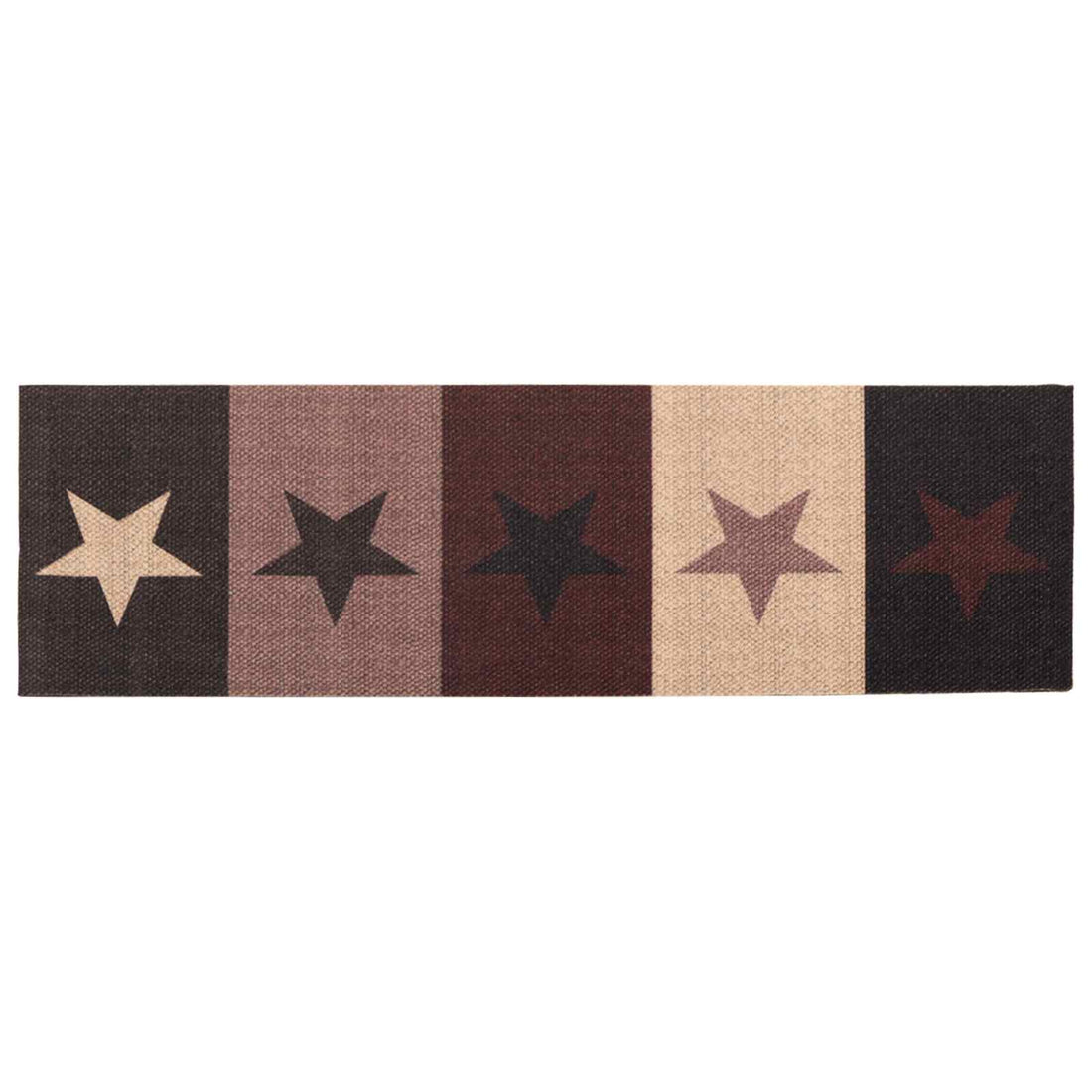 vidaXL Alfombra de cocina estrellas rojas 300 x 60 cm 100% Poliamida
