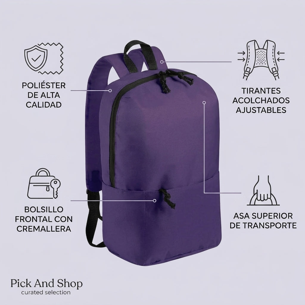 Mochila Infantil Ligera 11L | Cuida la Espalda del Niño sin Peso Innecesario