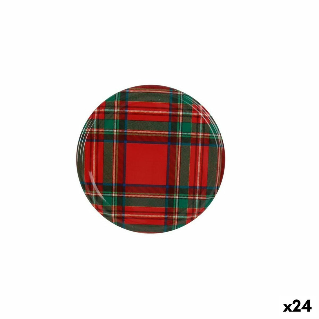 Set de tapas Escocés 6 Piezas 6,6 x 0,8 cm (24 Unidades)