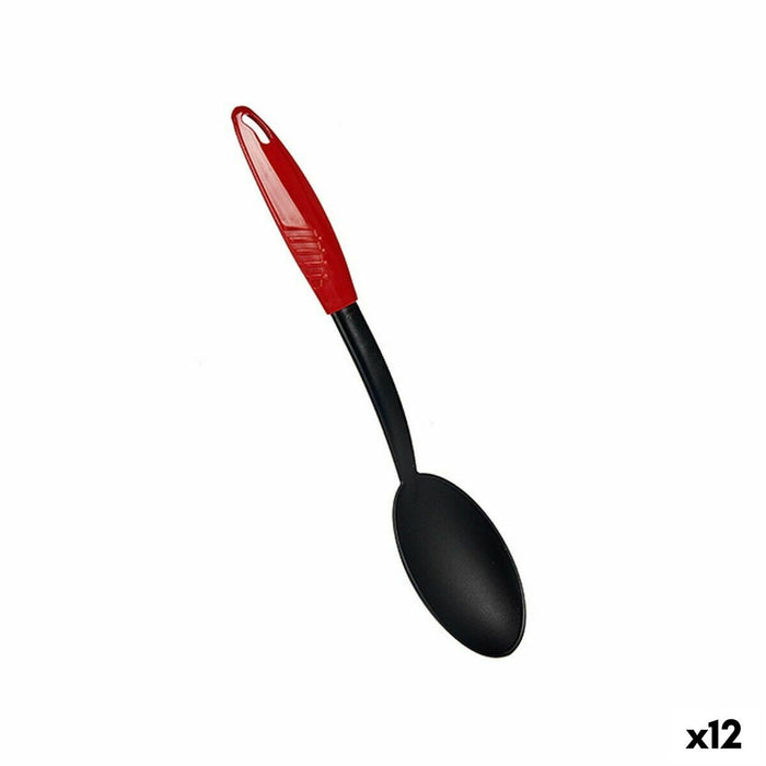 Cucharón Rojo Negro Nailon (3 x 32,5 x 7 cm) (12 Unidades) Plástico