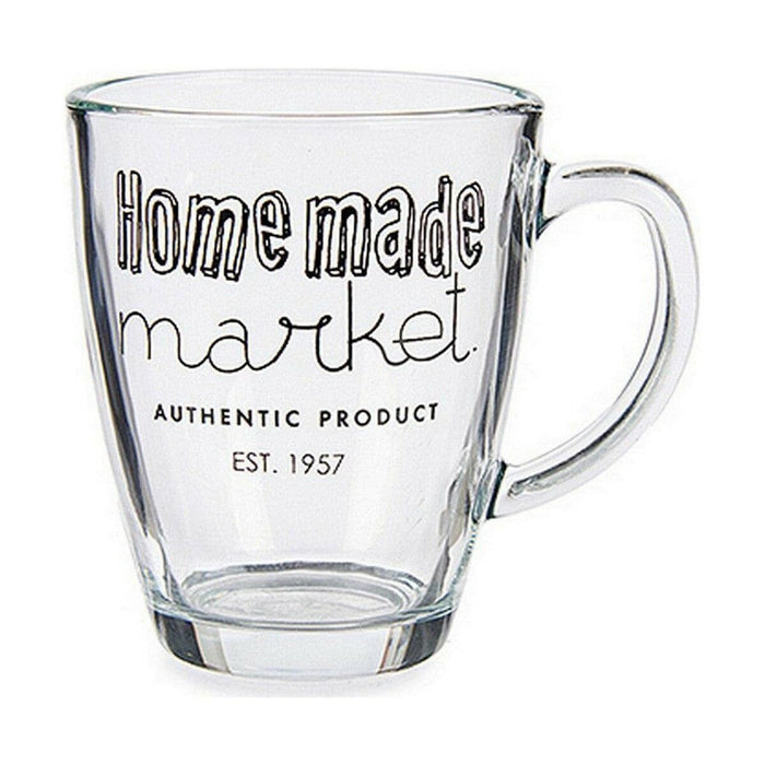 Taza Mug Transparente 320 ml (6 Unidades) Vidrio