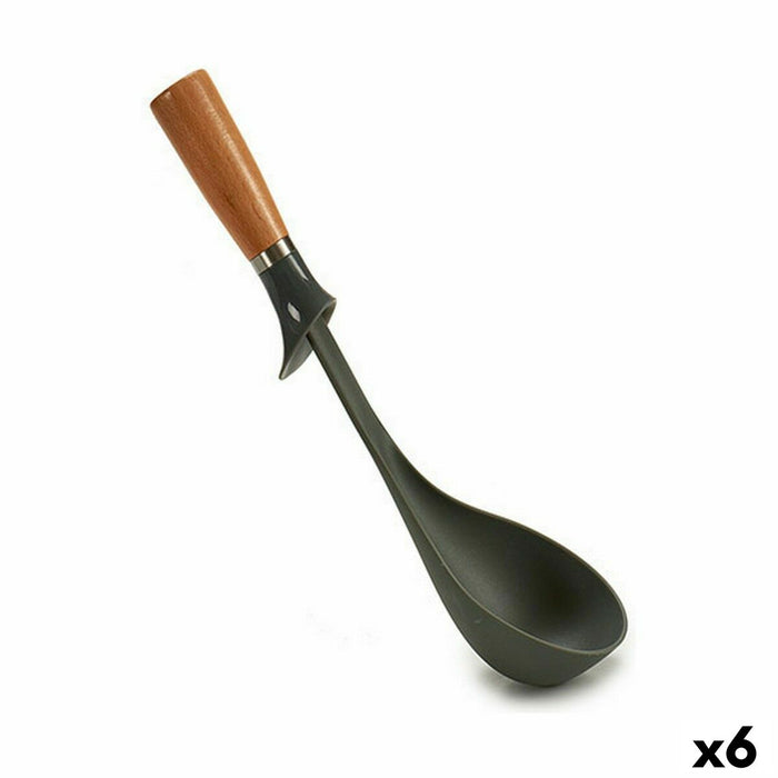 Cucharón Marrón Gris 11 x 33 x 8,5 cm (6 Unidades) Madera