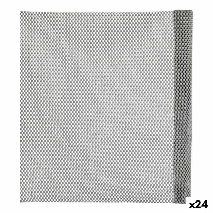 Alfombrilla Antideslizante Goma Plástico 30 x 150 cm (24 Unidades) Blanco
