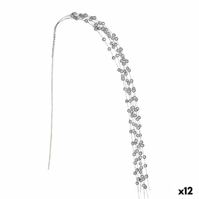 Rama Plateado Bolas 140 cm (12 Unidades)