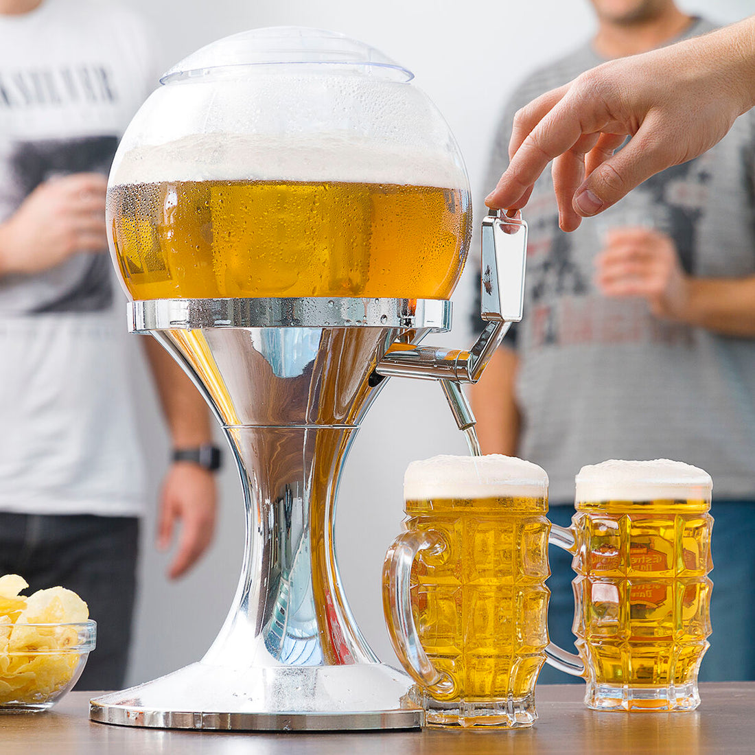 Dispensador de Cerveza Refrigerante Ball PMMA sin BPA Fiesta Football World Cup Transparente