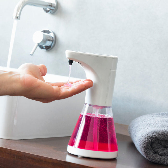 Dispensador de Jabón Automático con Sensor Sensoap ABS LED Oficina Blanco