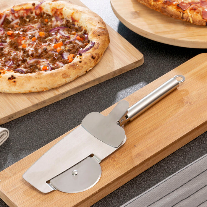 Cortador de Pizza 4-in-1 Nice Slice Acero Inoxidable Plateado