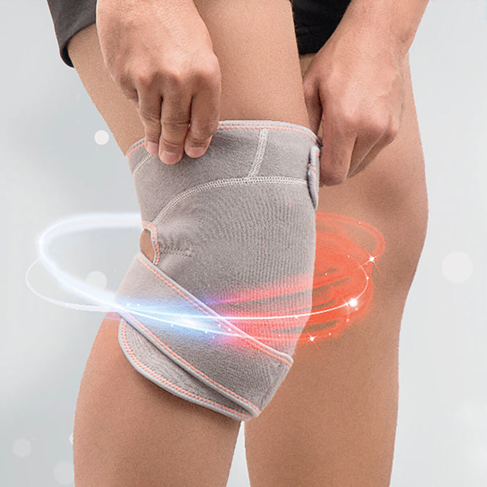 Rodillera de Gel con Efecto Frío y Calor 10% Nailon Deportista / en Forma Vida Sana Gris