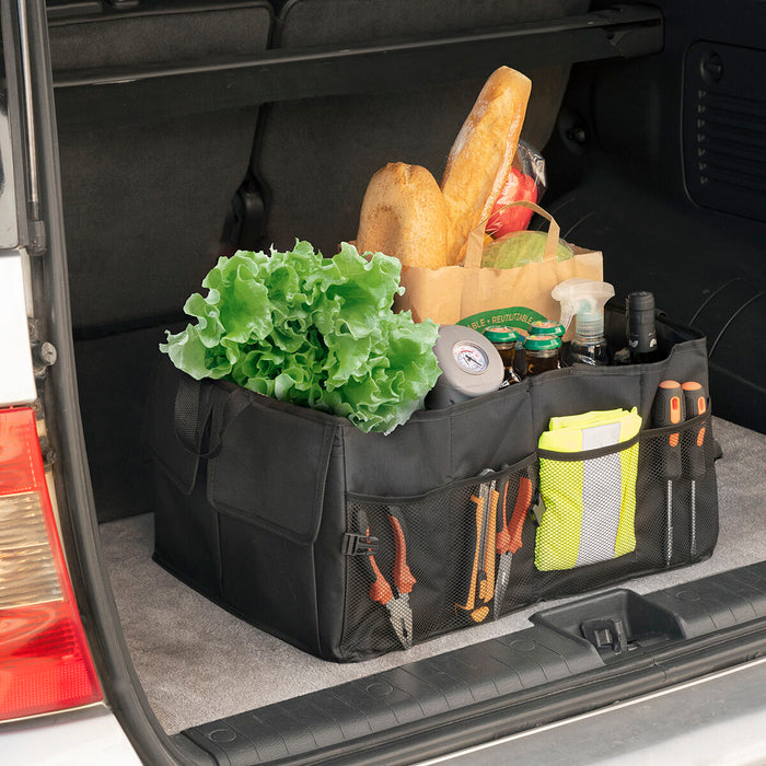 Organizador Plegable para Maletero de Coche Carry Poliéster Viajar Negro 55 L