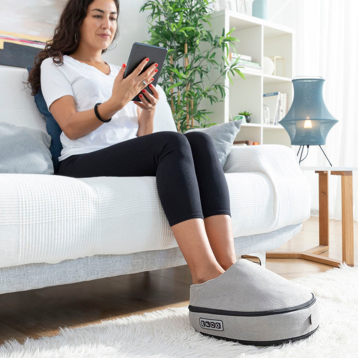 Masajeador Shiatsu Térmico 2 en 1 Futsa ABS Invierno Vida Sana Gris