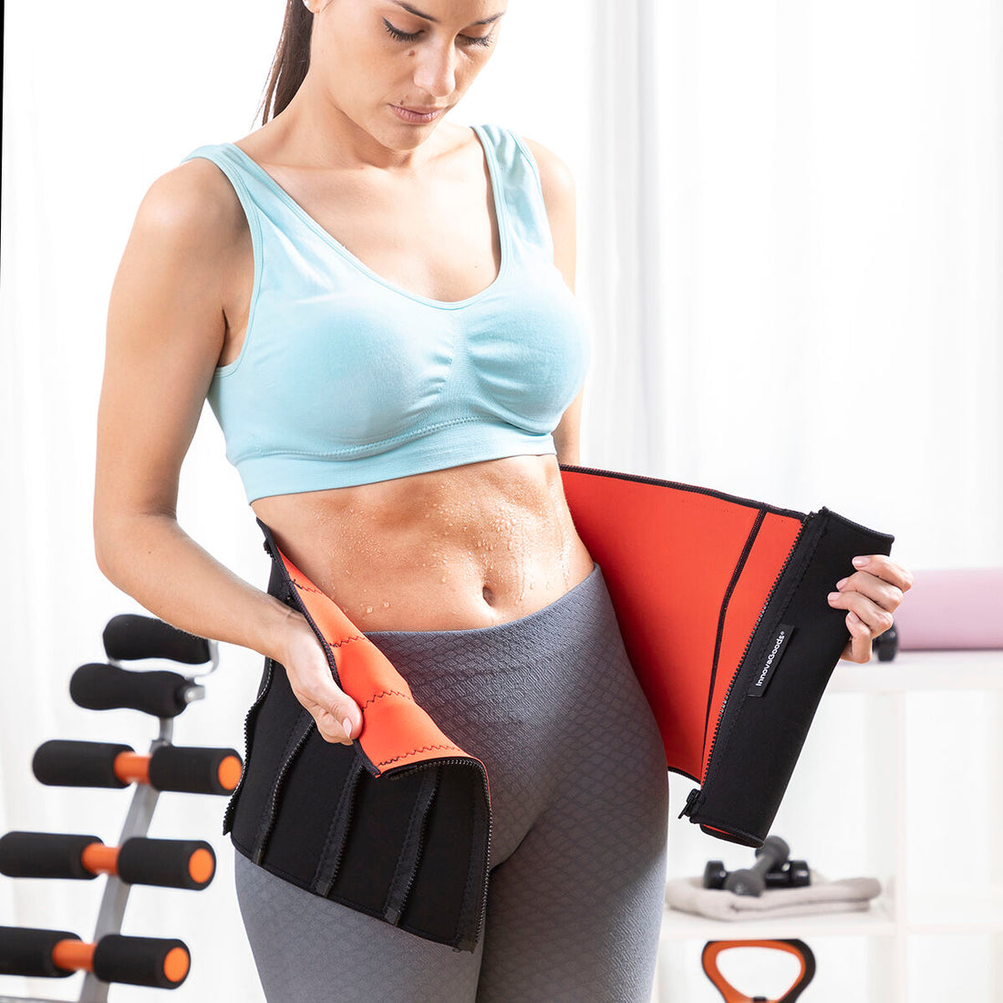 Faja Deportiva Adelgazante con Efecto Sauna Redle Neopreno Deporte en Casa Deportista / en Forma