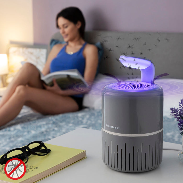 Lámpara Antimosquitos por Succión KL Drain ABS LED USB Aire Libre / Camping ECOFriendly Gris