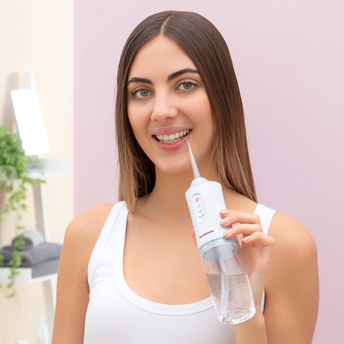 Irrigador Dental Recargable Portátil Denter ABS USB Azul 220 ml