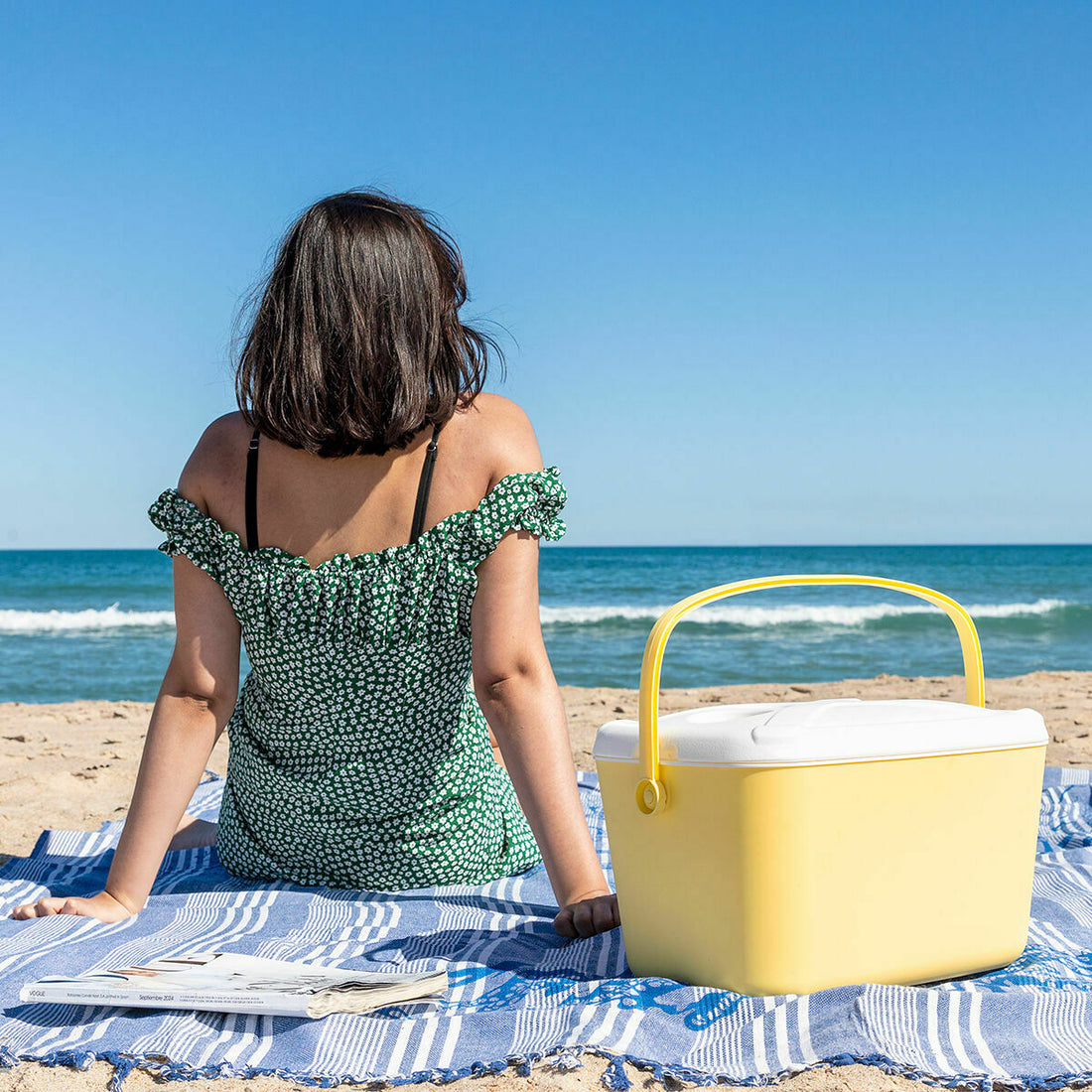 Nevera Portátil Rígida Lilty 15 L Polipropileno Aire Libre / Camping Playa Amarillo