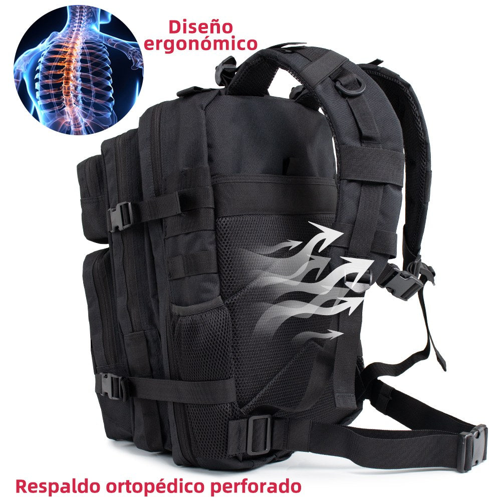 Mochila para Cámara y Equipo de Fotografía 45L | Acolchada Impermeable con Bolsillos Sep - Negro
