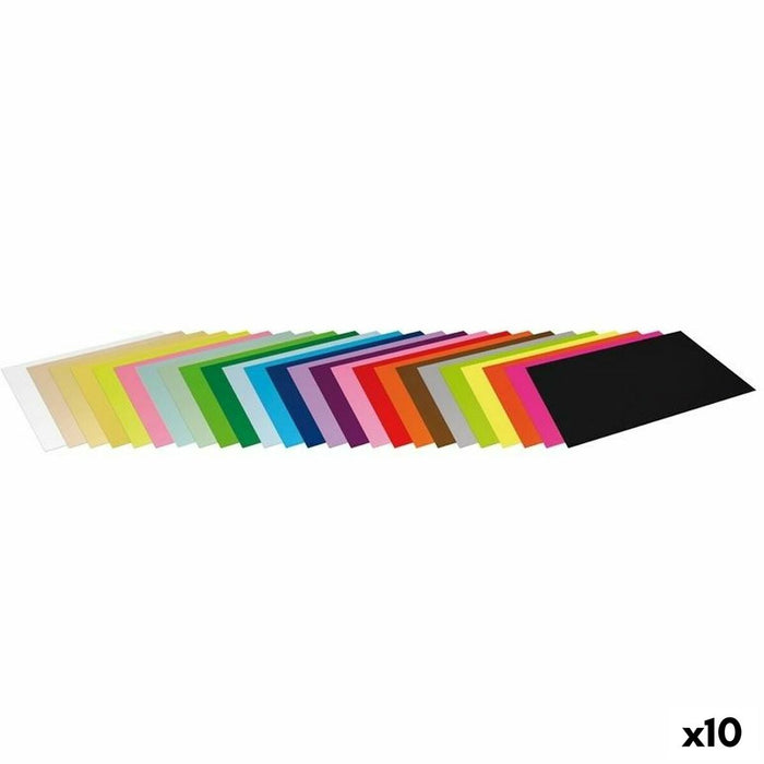 Cartulinas Multicolor 50 Piezas (10 Unidades)