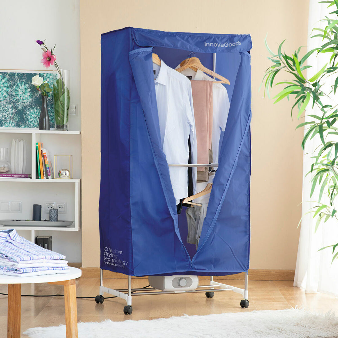 Secadora Eléctrica Portátil de 2 Alturas Dupledry Blue 1200 W ABS Invierno Azul