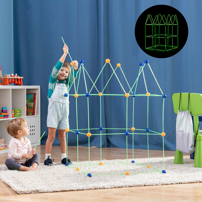 Kit de Construcción de Fuertes para Niños Archikitt 85 Piezas PVC Regalos Niños Multicolor