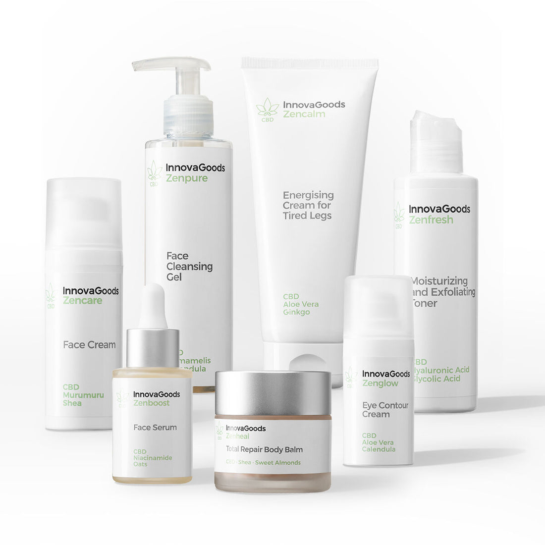 Pack de Rutina Facial y Corporal CBD Belleza Cosmética Natural