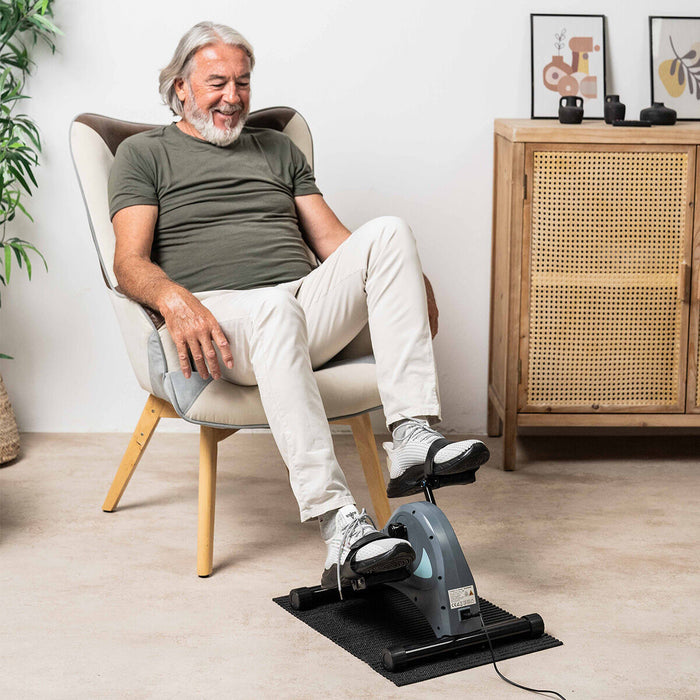 Pedaleador Eléctrico Asistido para Piernas y Brazos con Esterilla y Mando Velora 3000 Acero Deporte en Casa Deportista / en Forma